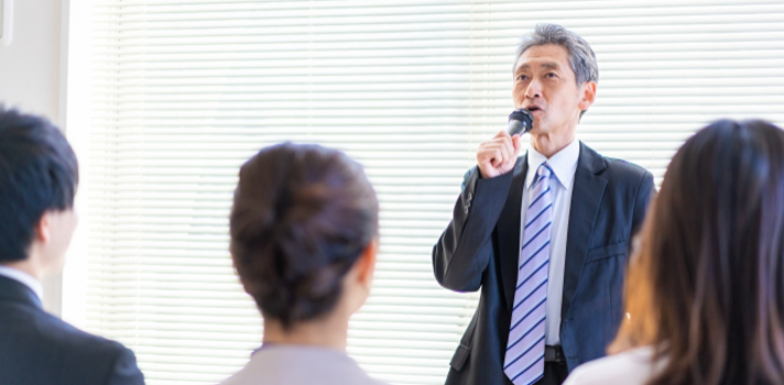 理念を語る社長